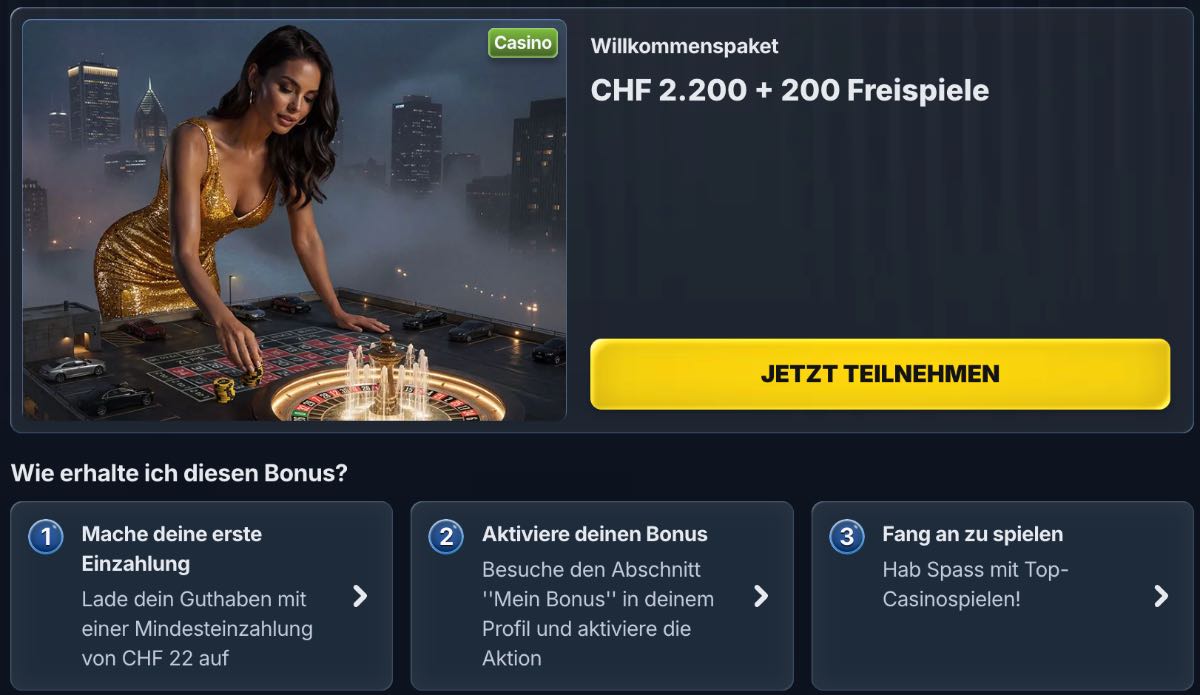 Willkommensbonus Bonusbedingungen